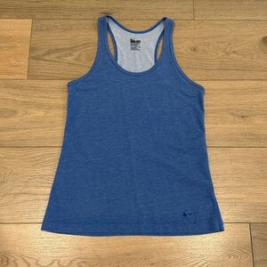 NIKE Heathered Blue Dri-Fit Racerback Regular Fit Tank Top Active Workout Size S